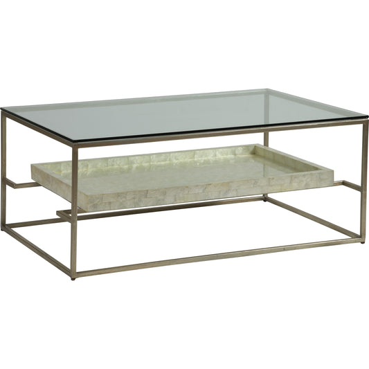 Cumulus Capiz Cocktail Table by Artistica Home in champagne. Made from unique in a modern style.