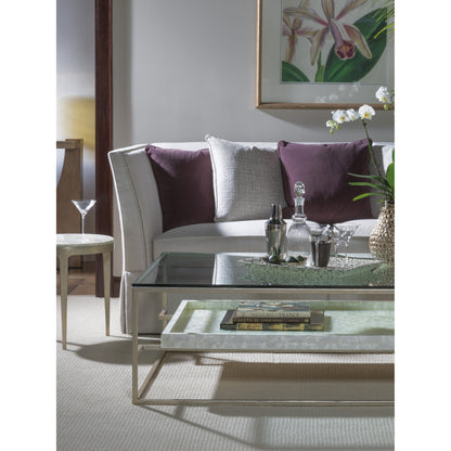 Cumulus Capiz Cocktail Table by Artistica Home in champagne. Made from unique in a modern style.