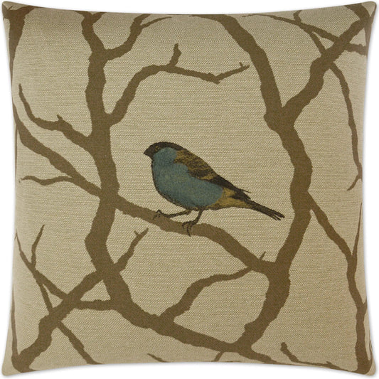 Pyrhulla Pillow by DV Kap Home in bluebird. Made from 79.19% cotton, 16.14% polyester, 4.67% rayon in a unique style.