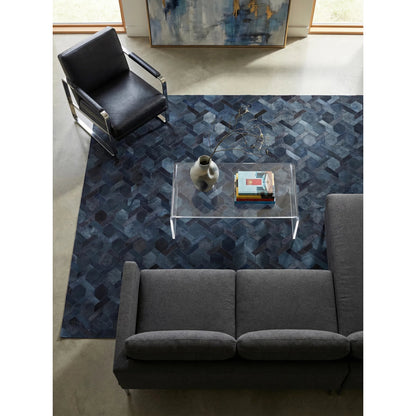 Natural Hide Rug by Exquisite Rugs. Made from leather hide in a unique style.