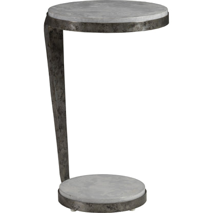 Otto Round Spot Table by Artistica Home in antique polished. Made from unique in a modern style.