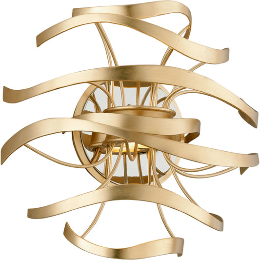 Calligraphy Wall Sconce by Corbett. Made from hand crafted iron in a modern style.