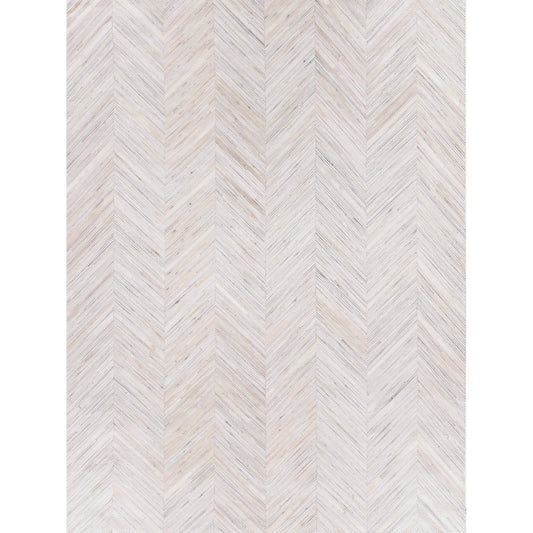 Natural Hide 2161 Rug by Exquisite Rugs in silver. Made from leather hide in a unique style.