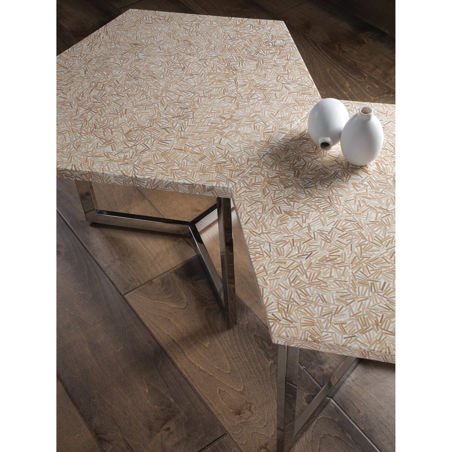 003 SR-834394 | Closeup | Inamorata Hexagonal Cluster Bunching Table by Artistica Home. Made from unique in a modern style.