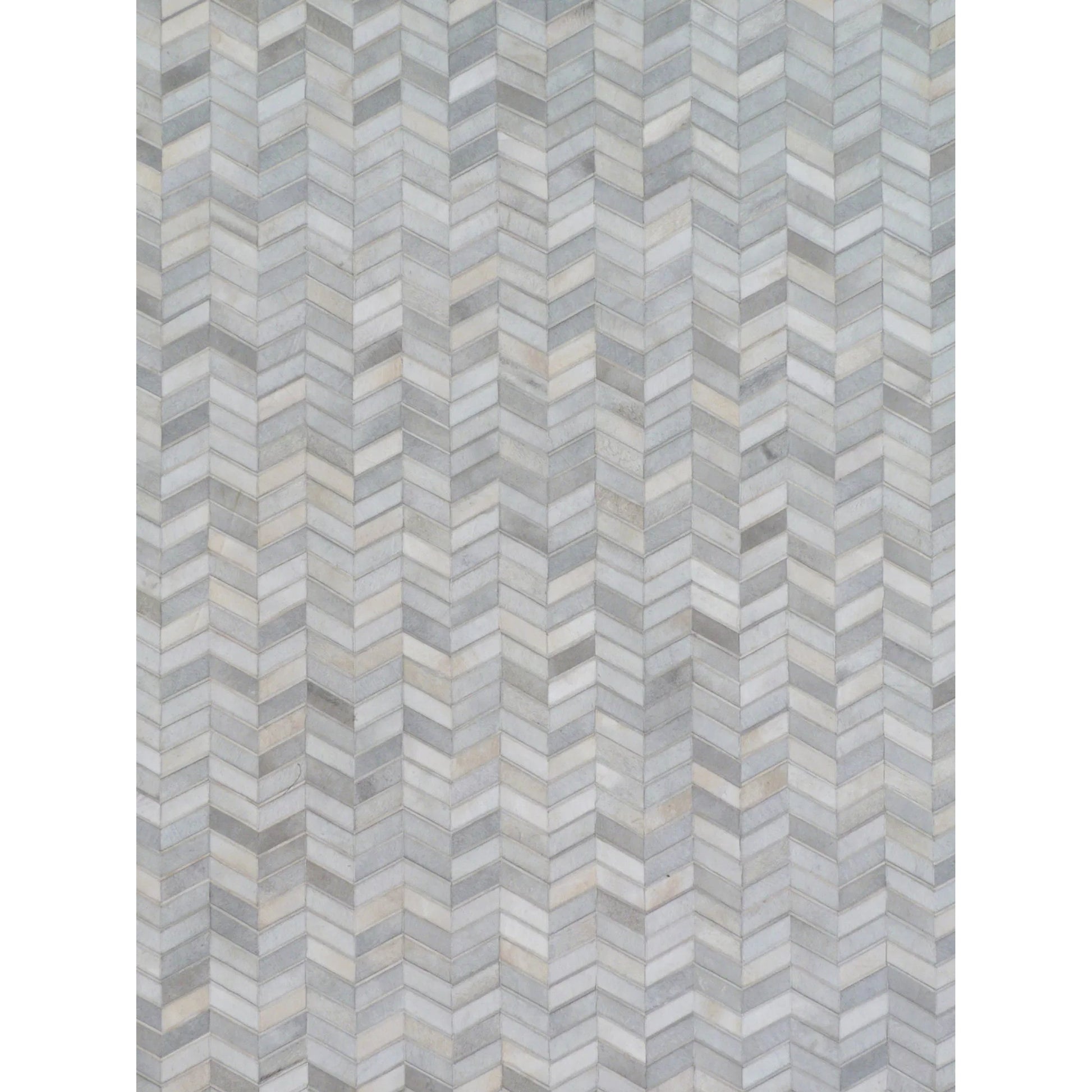 Natural Hide 2165 Rug by Exquisite Rugs in gray, ivory. Made from leather hide in a unique style.