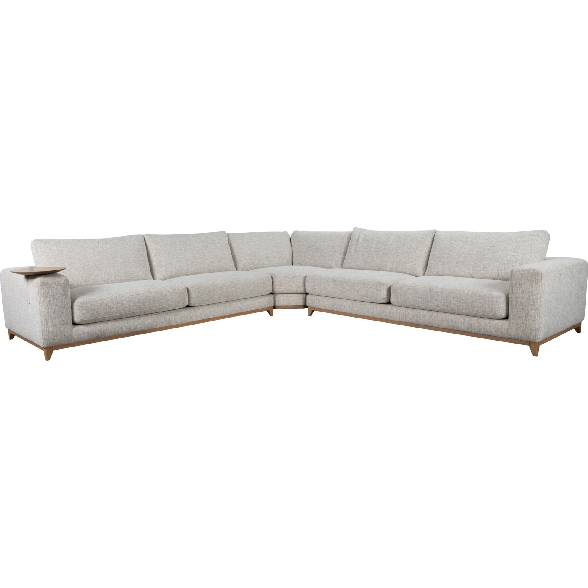 Donovan Sectional by Classic Home in gray. Made from 100% polyester in a modern style.