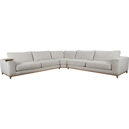 Donovan Sectional by Classic Home in gray. Made from 100% polyester in a modern style.