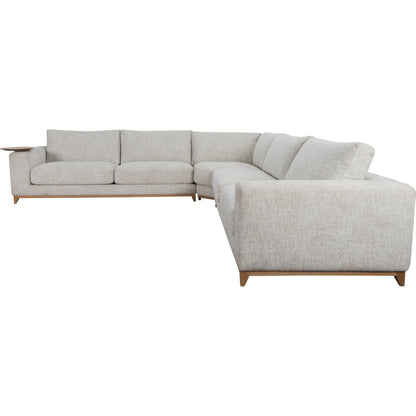 Donovan Sectional by Classic Home in gray. Made from 100% polyester in a modern style.