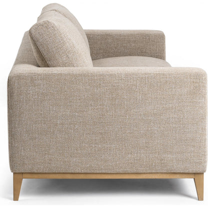 Donovan Sofa by Classic Home in bisque. Made from 100% polyester, ash wood in a modern style.