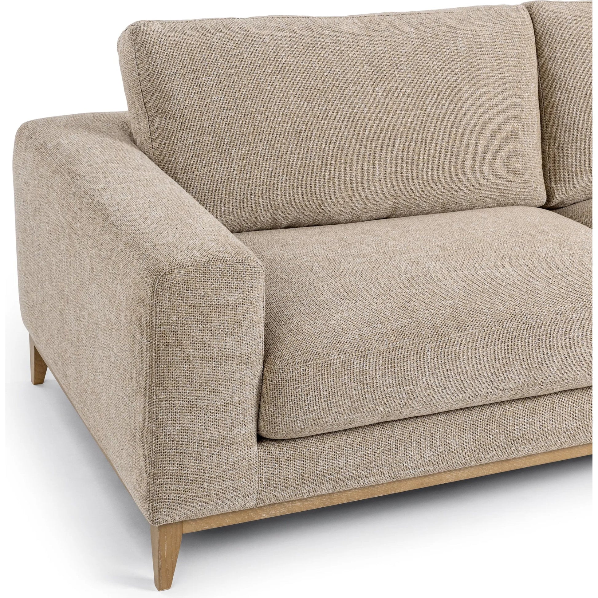Donovan Sofa by Classic Home in bisque. Made from 100% polyester, ash wood in a modern style.
