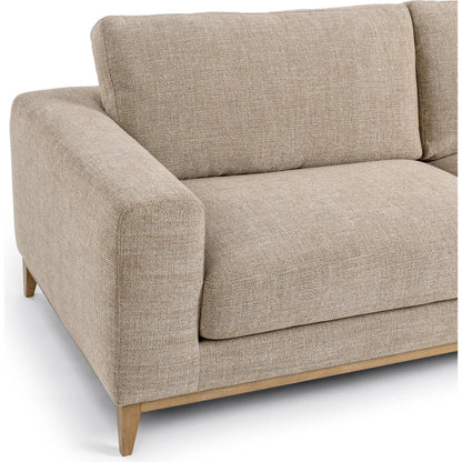 Donovan Sofa by Classic Home in bisque. Made from 100% polyester, ash wood in a modern style.
