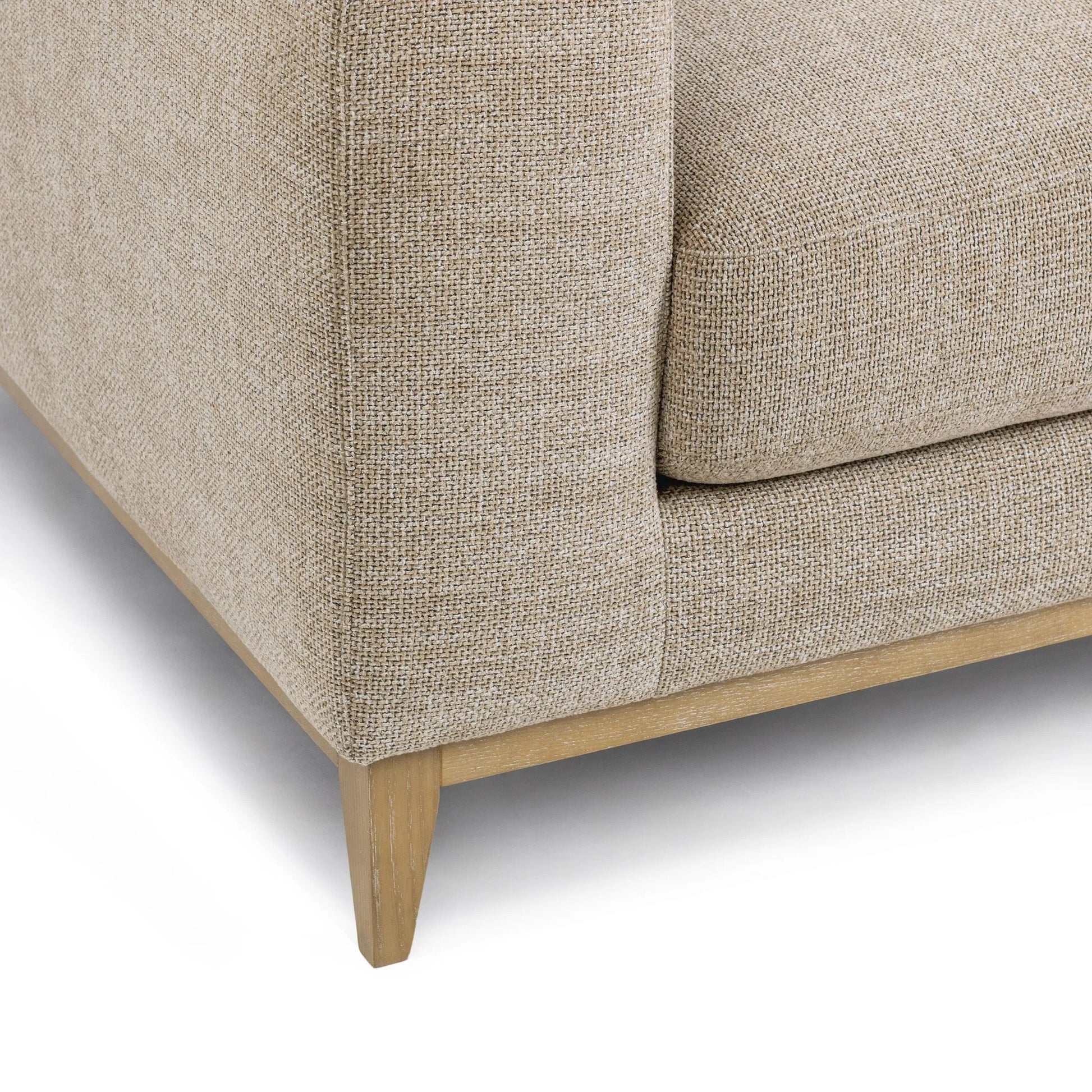 Donovan Sofa by Classic Home in bisque. Made from 100% polyester, ash wood in a modern style.