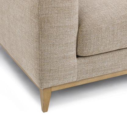 Donovan Sofa by Classic Home in bisque. Made from 100% polyester, ash wood in a modern style.