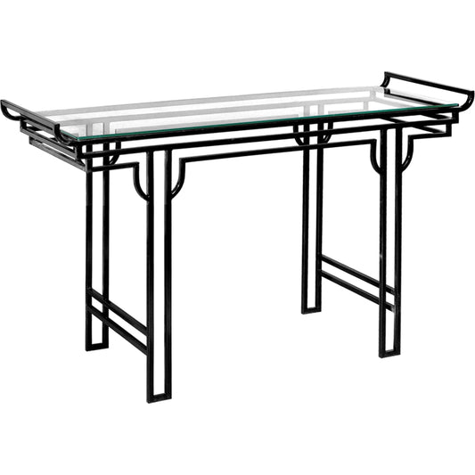 Metal Altar Table by Emissary USA in black. Made from unique in a modern style.