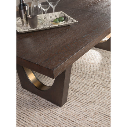 Verbatim Rectangular Dining Table by Artistica Home in rich brown cerused. Made from unique in a modern style.