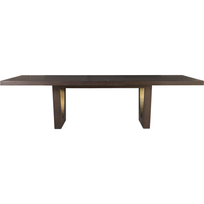 Verbatim Rectangular Dining Table by Artistica Home in rich brown cerused. Made from unique in a modern style.