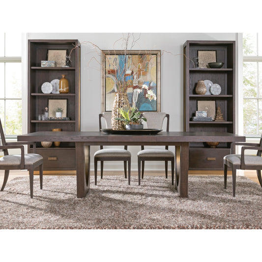 Verbatim Rectangular Dining Table by Artistica Home in rich brown cerused. Made from unique in a modern style.