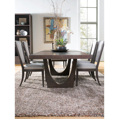 Verbatim Rectangular Dining Table by Artistica Home in rich brown cerused. Made from unique in a modern style.
