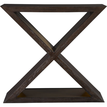 Verbatim X Console by Artistica Home in rich brown cerused. Made from unique in a modern style.