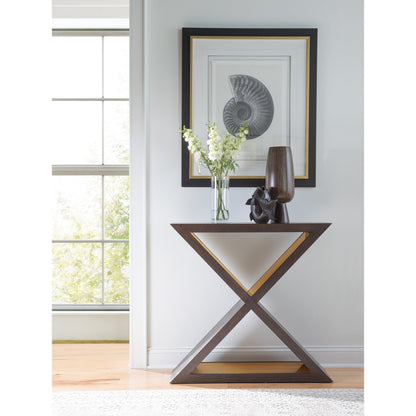 Verbatim X Console by Artistica Home in rich brown cerused. Made from unique in a modern style.
