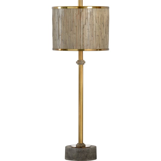 Currituck Lamp by Wildwood in gold, gray. Made from other: metal in a transitional style.