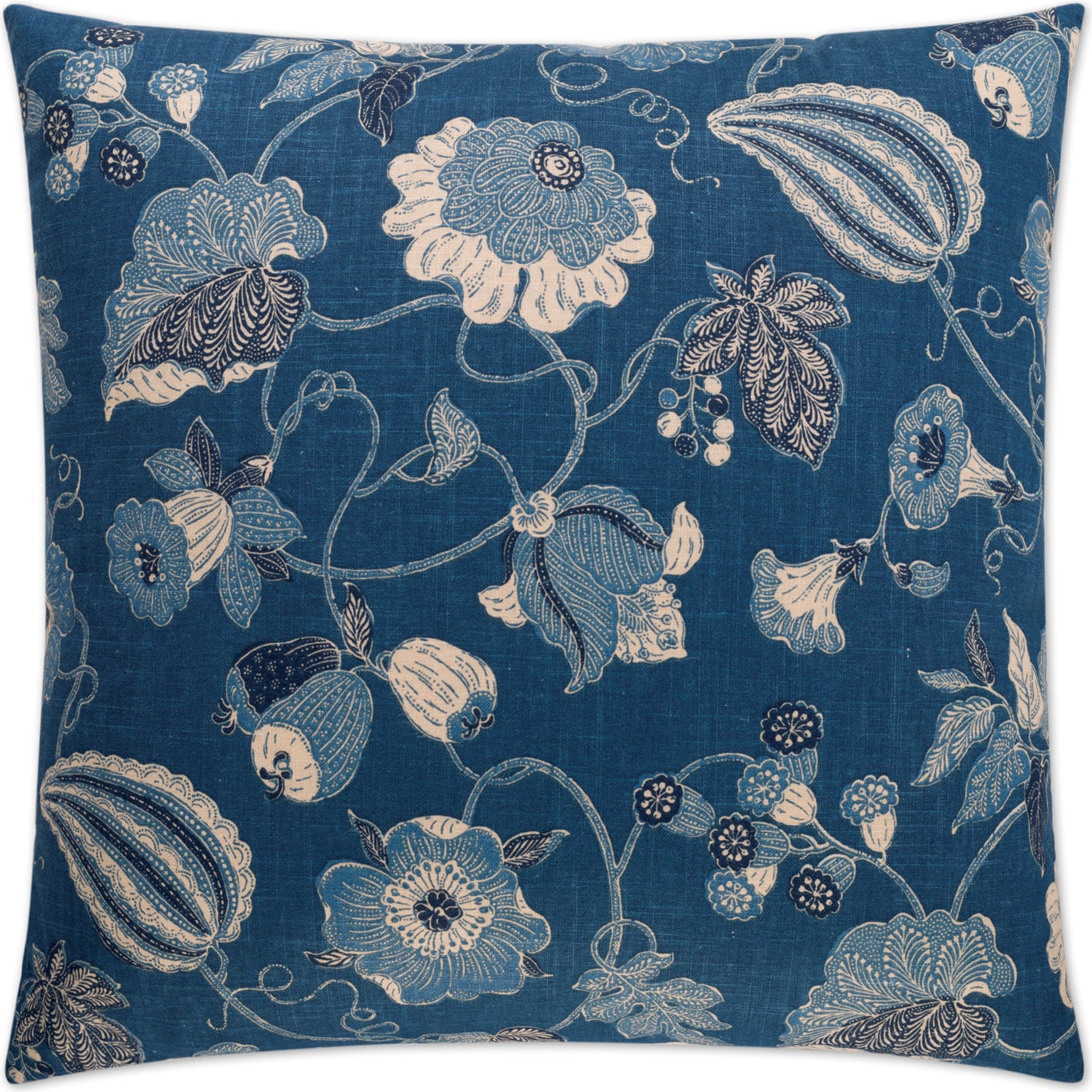 Sulawesi by DV Kap Home in blue. Made from 55% linen, 45% rayon in a transitional style.