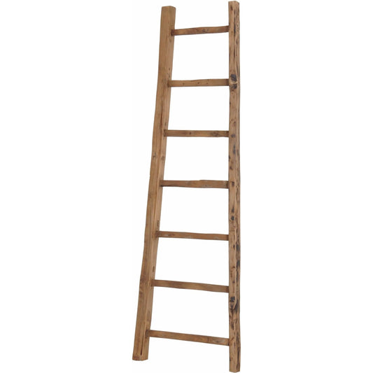 D-Bodhi Ladder by LH Imports in brown and natural. Made from reclaimed teak in a unique style.