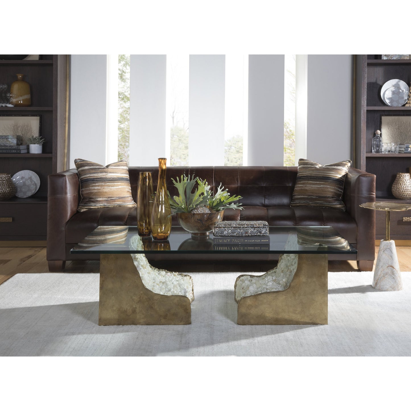 006 SR-834162 | Lifestyle | Apricity Rectangular Cocktail Table by Artistica Home. Made from unique in a rustic style.