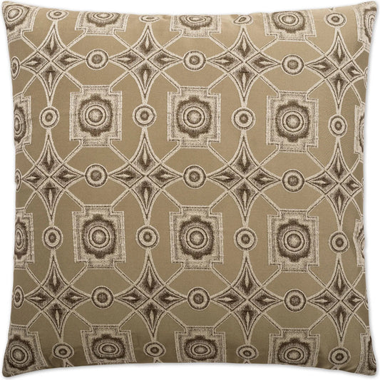 Gris Pillow by DV Kap Home in oyster. Made from 56% viscose, 44% polyester in a unique style.