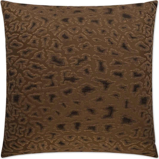 Cabenet Pillow by DV Kap Home in chocolate. Made from 56% viscose, 44% polyester in a unique style.