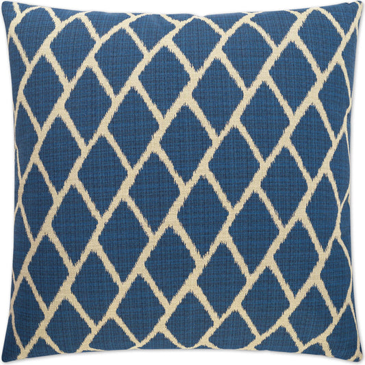 Sanur Pillow by DV Kap Home in blue. Made from 60% cotton, 40% polyester in a unique style.
