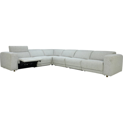 Knoxville Power Recliner Sectional Sofa by Classic Home in gray. Made from 100% polyester in a transitional style.