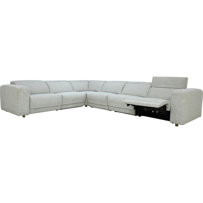 Knoxville Power Recliner Sectional Sofa by Classic Home in gray. Made from 100% polyester in a transitional style.