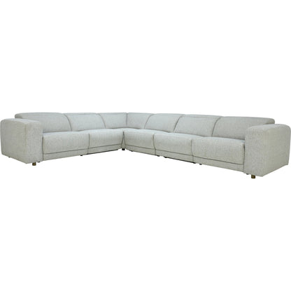 Knoxville Power Recliner Sectional Sofa by Classic Home in gray. Made from 100% polyester in a transitional style.