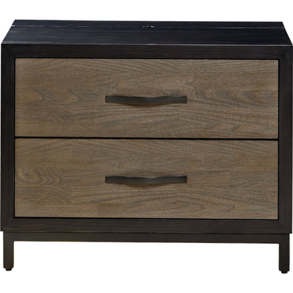 Devon Nightstand by Universal Furniture in antique oiled bronze and studio. Made from unique in a cottage & farmhouse style.