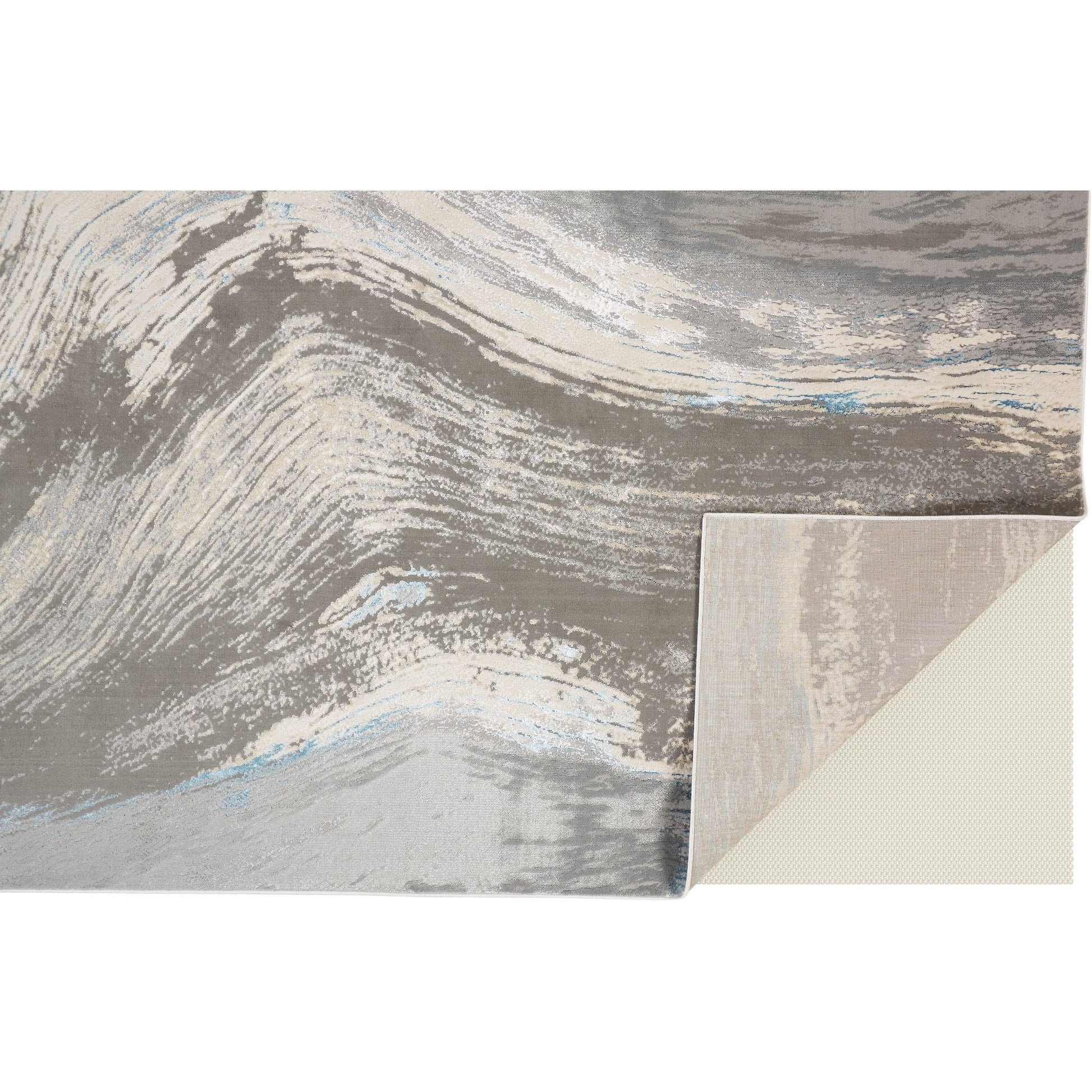 Azure Rug - 3524F by Feizy in gray, ivory, blue. Made from polyester, polypropylene in a unique style.