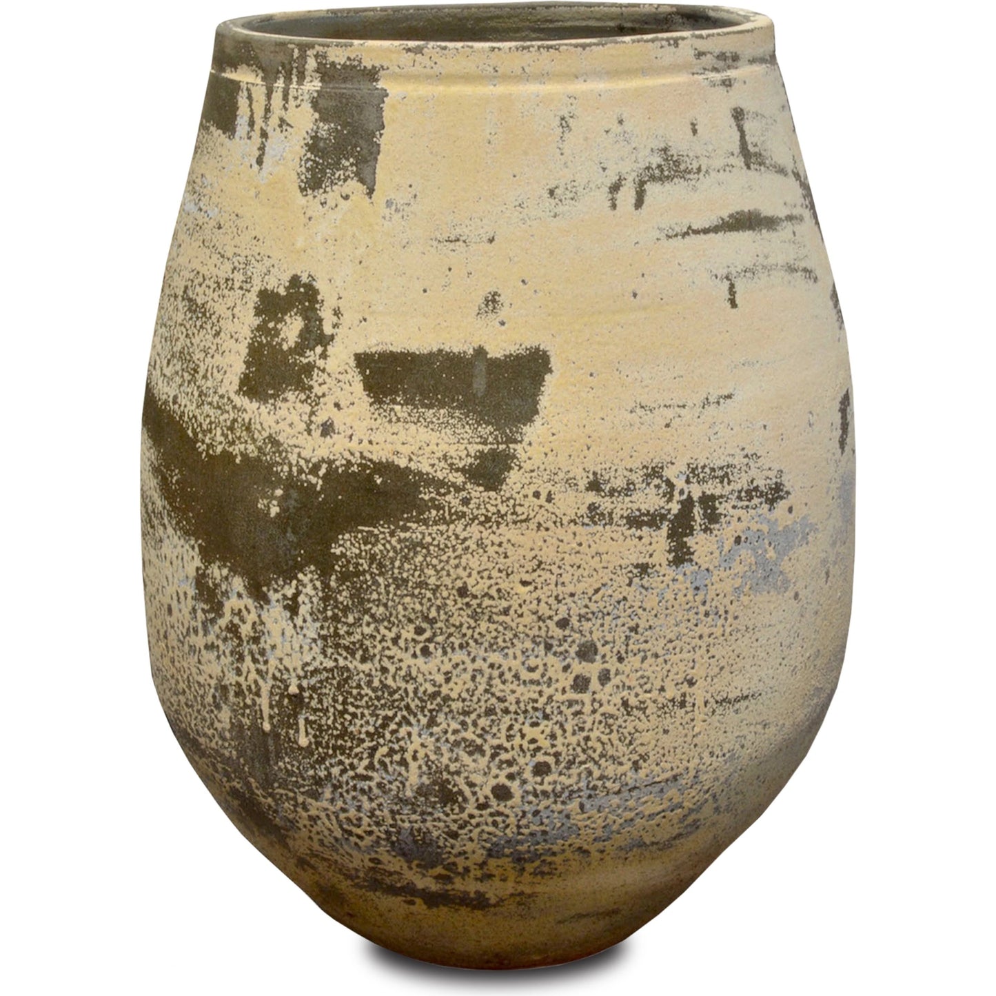 003 SI-1924182 | Additional Silo | Sicilia Antique White Planter by Currey and Company in greenish white. Made from terracotta in a modern style.