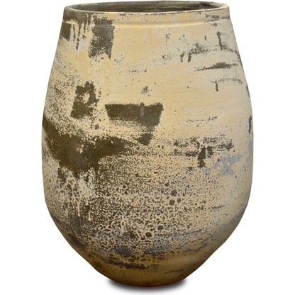 Sicilia Antique White Planter by Currey and Company in greenish white. Made from terracotta in a modern style.