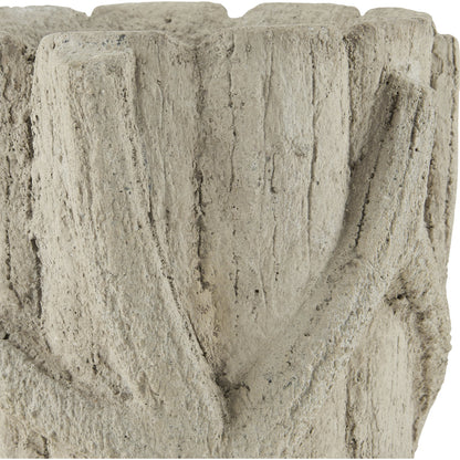 Faux Bois Planter by Currey and Company in portland, faux bois. Made from concrete, iron in a rustic style.