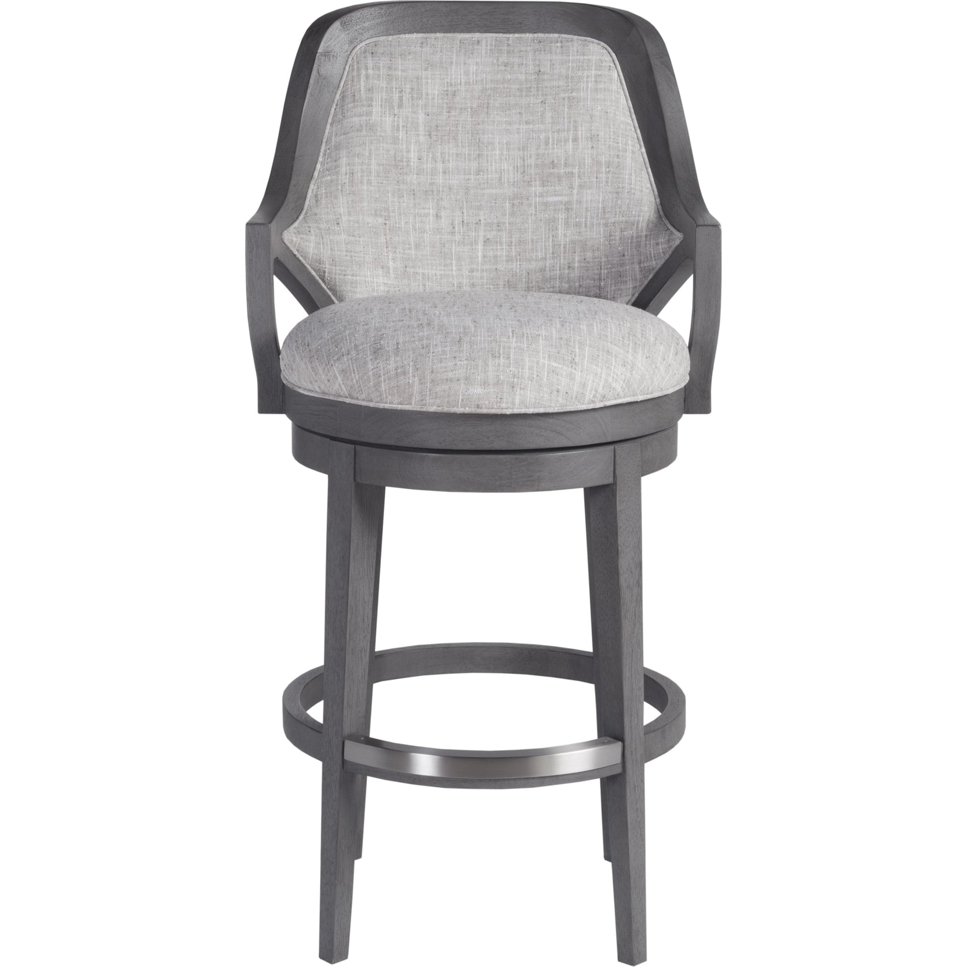 Appellation Upholstered Swivel Barstool by Artistica Home. Made from unique in a transitional style.