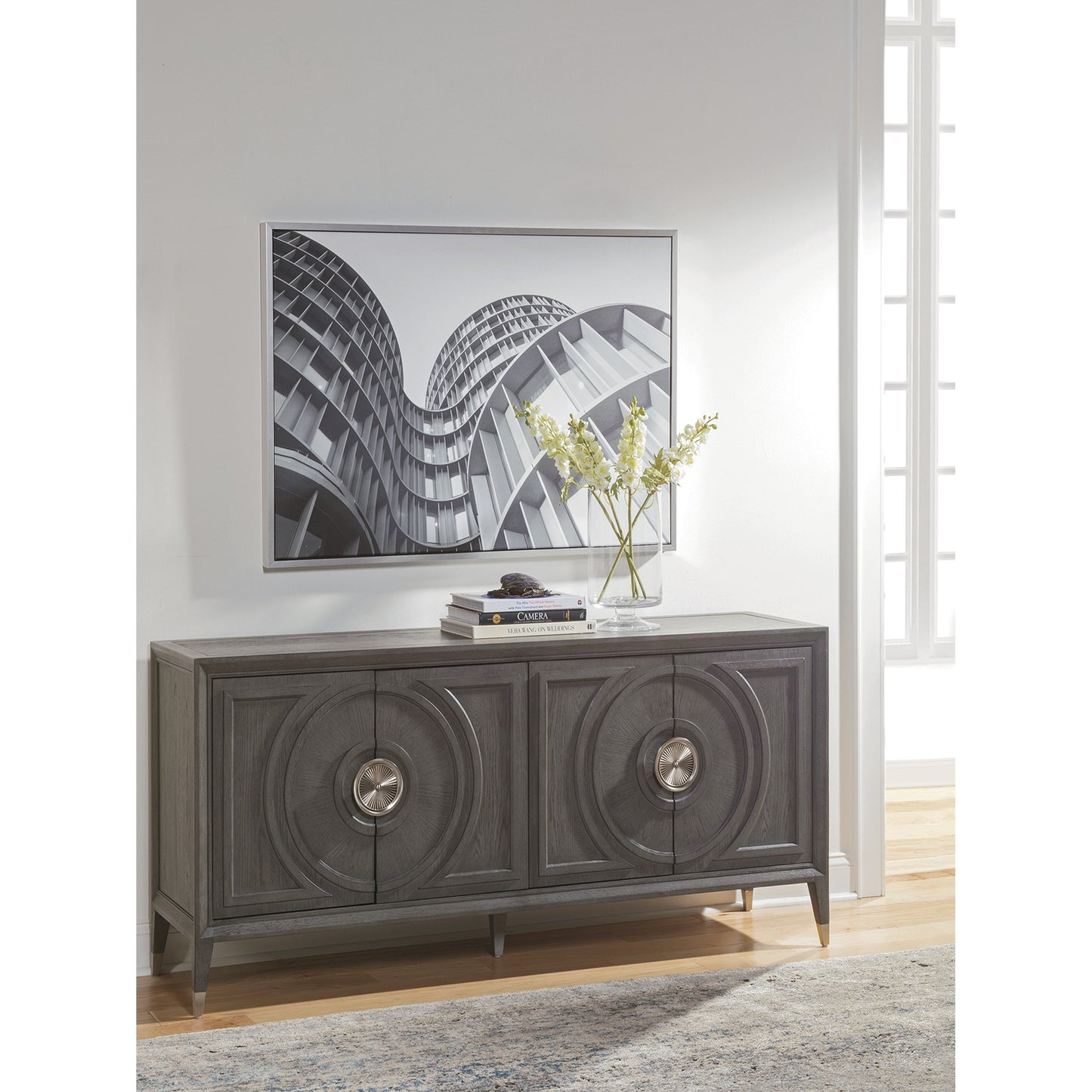 005 SR-834151 | Lifestyle | Appellation Media Console by Artistica Home. Made from unique in a transitional style.