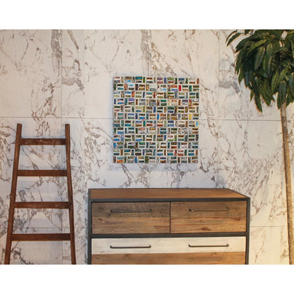 D-Bodhi Ladder by LH Imports in brown and natural. Made from reclaimed teak in a unique style.
