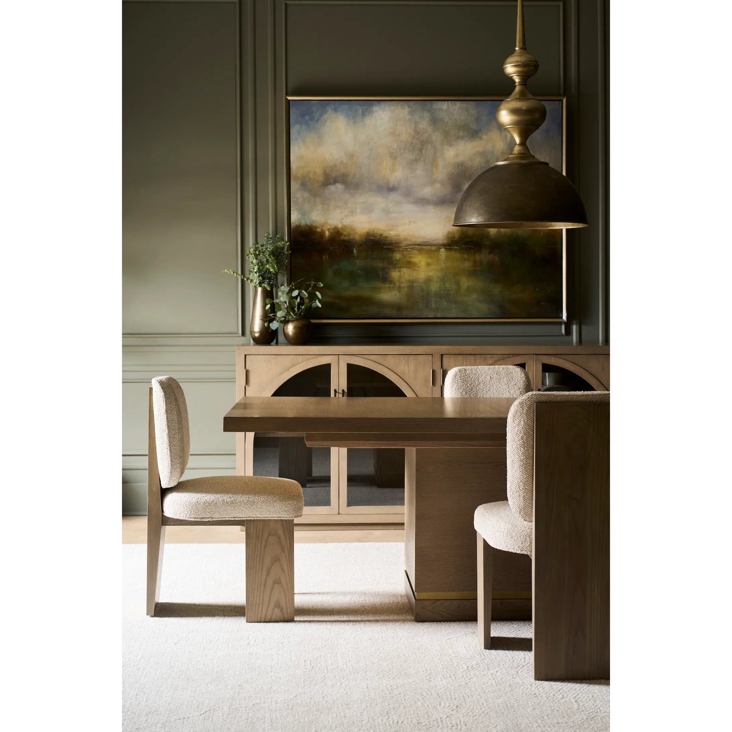 006 SI-2635769 | Additional Silo | Everett Credenza by Fairfield Chair in brown and biscotti. Made from red oak in a unique style.