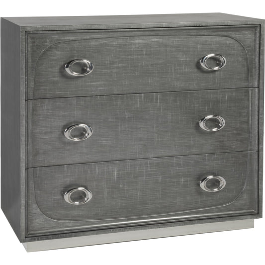 Iridium Hall Chest by Artistica Home in gray silver crosshatch. Made from unique in a transitional style.