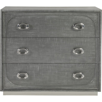 Iridium Hall Chest by Artistica Home in gray silver crosshatch. Made from unique in a transitional style.