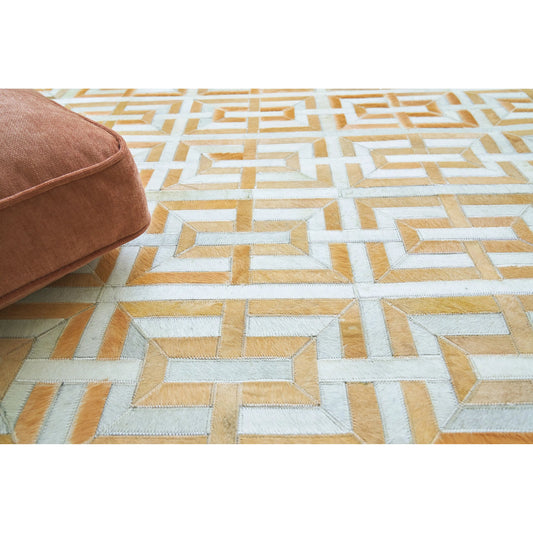 Natural Hide Rug I by Exquisite Rugs. Made from leather hide in a unique style.