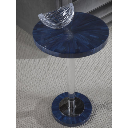 Invicta Round Spot Table by Artistica Home in navy. Made from unique in a coastal style.
