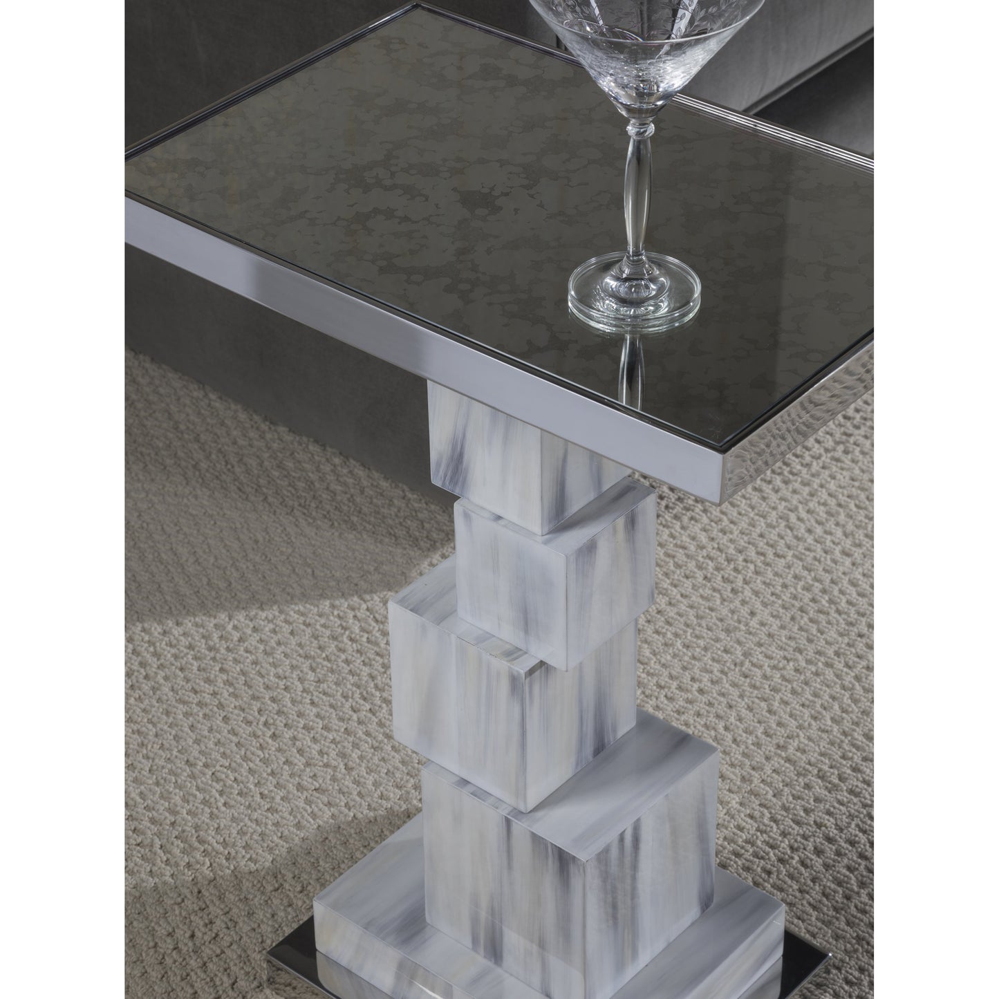 002 SR-834681 | Closeup | Touche Rectangular Spot Table by Artistica Home. Made from unique in a modern style.