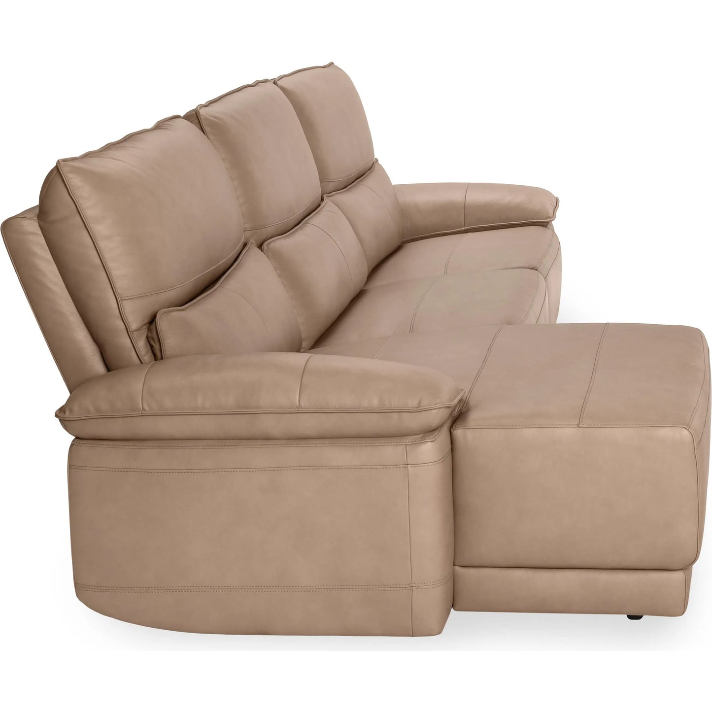 005 SI-2259087 | Additional Silo | Branford Leather Power Recliner Sectional Sofa by Classic Home in camel. Made from top grain leather in a traditional style.