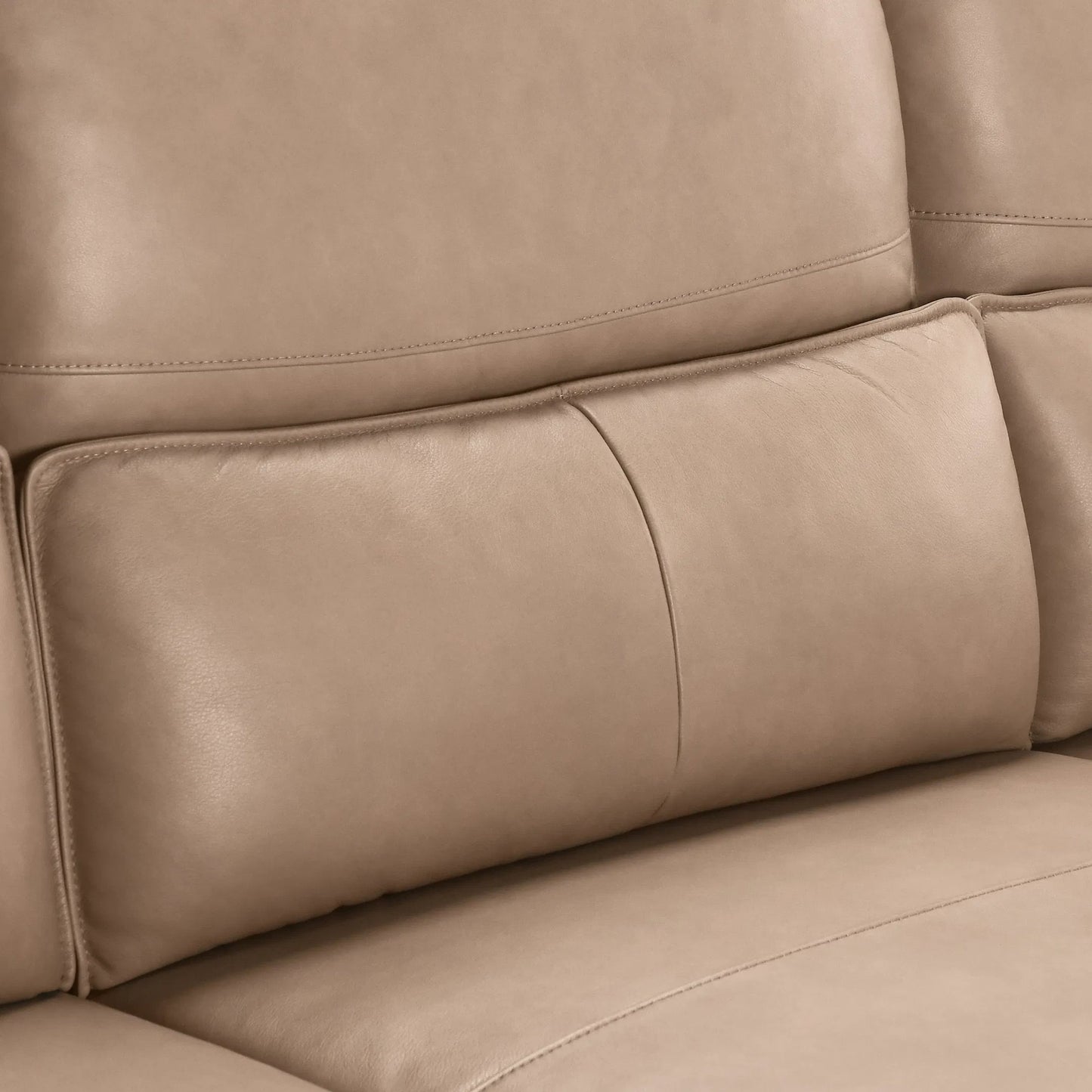 007 SI-2259087 | Closeup | Branford Leather Power Recliner Sectional Sofa by Classic Home in camel. Made from top grain leather in a traditional style.